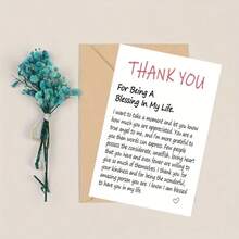 A Unique And Thoughtful Thank You Card, Suitable To Give To Family, Friends, And Loved Ones - Type a - View 4