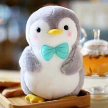 Peluche de Pingüino, Animal Marino, Juguete de Peluche, Regalo para Niños y Niñas, 10 pulgadas (Rosa) - Azul - Ver 2