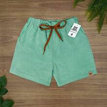 Set Of 3 Premium Linen Shorts For Children And Teens, Bermuda Style, Sizes 2-16 - 藍色 - 查看 4