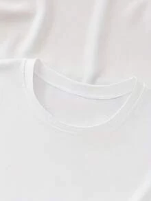 Camiseta De Manga Corta De Verano GNOME | Cuello Redondo Casual, Suave, Transpirable, De Secado Rápido, Fácil De Cuidar, Con Un Gnomo De Dibujos Animados Sosteniendo Huevos De Pascua Y Corte Holgado Moderno - [Blanco] - Ver 5