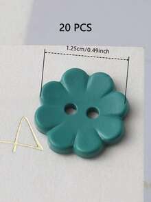 20/40颗1.25-1.5厘米彩色树脂塑料八瓣梅花纽扣,适用于服装配饰、针织衫、外套、手工缝制装饰、情人节DIY材料、服装工艺品、美术用品、缝纫配件 - 八瓣花 - 查看 29