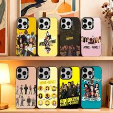 Funda para teléfono B-Brooklyn Nine-Nine 99 para iPhone 17 16 15 14 13 12 11 Ais/Pro/Max/Plus, color negro y plata caramelo. - z7 - Ver 1