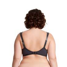 Plus Size Unlined Minimizer Wirefree Bras With Embroidery Lace - Burgundy,Black,Grey(3 Pack) - View 5