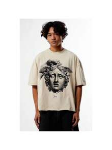 Men's Cropped Boxy-Shirt - 白色 - 查看 9