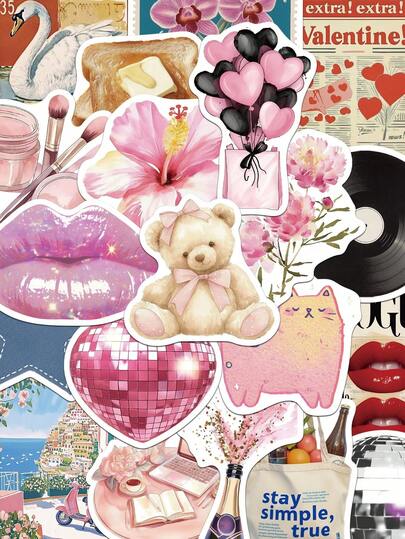 50pcs Garbage Journal Waste Stickers Handbook Laptop Phone Case Luggage Skateboard Guitar Decorative Stickers