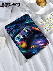 Kingsung Game Console Graphics Tablet Protective Case, Compatible With 9.7/10.2/10.5/10.9/12.9/Pro 11, 10th Generation, Compatible With Samsung Galaxy Tab S6 Lite 10.4-Inch, Compatible With Kindle Paperwhite 12th Gen 2024, Released In 2022 Kindle (11th Generation), Soft Anti Fall, Intelligent Standing/Automatic Wake-Up/Sleep - Multicolor - View 3