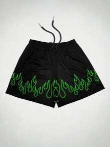 Men's Statement Print Shorts Fashion Designer Patterned Casual Daily Wear Shorts - 彩色 - 查看 1