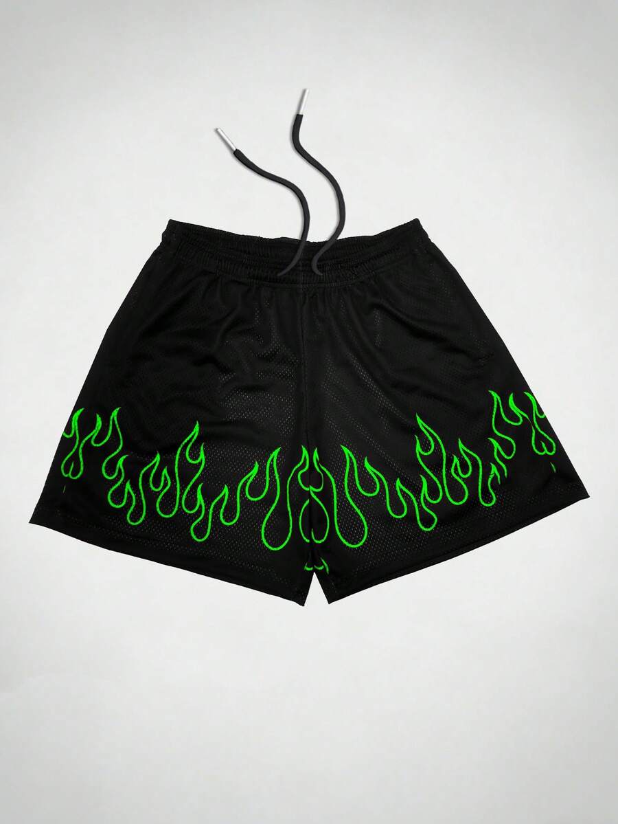 Men's Statement Print Shorts Fashion Designer Patterned Casual Daily Wear Shorts - 彩色 - 查看 1