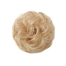 Tóc búi rối tự nhiên - 100% tóc thật, kiểu tóc búi scrunchie, tóc nối đuôi ngựa, tóc búi gợn sóng, tóc búi cao kiểu chignon dành cho phụ nữ. - Nhiều màu - Xem 7