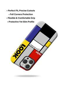 Fashion Phone Case - Suitable Compatible With Apple 11, 15 Series, 14, 13, 16PM, 17 Series, Heart Pattern Phone Case | Layout Phone Case Aesthetic | Street Style Phone Case | Shock-Proof Protection | Gift For Girls - Multicolor - View 3