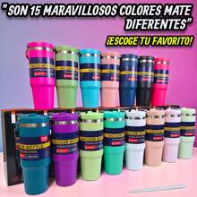 Termo Deportivo De Acero Inoxidable Con Agarradera, FAB-31, 900 ml, Vaso para gym, Termo térmico de acero inoxidable, Vaso con tapa aislante, Termo portátil con agarradera, Botella deportiva con excelente diseño y estilo, botella aislante, 15 colores diferentes, regalo ideal, regalo para hombre, regalo para mujeres, vaso para café, vaso para jugo.. - Rosa - Ver 9