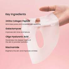 8Pcs Collagen Real Deep Mask, Hydrating Overnight Hydrogel Mask, Pore Minimizing, Elasticity, Plumping Improvement, Korean Skin Care, Ideal Daily Skincare & Perfect Gift For Women - Collagen - 查看 7