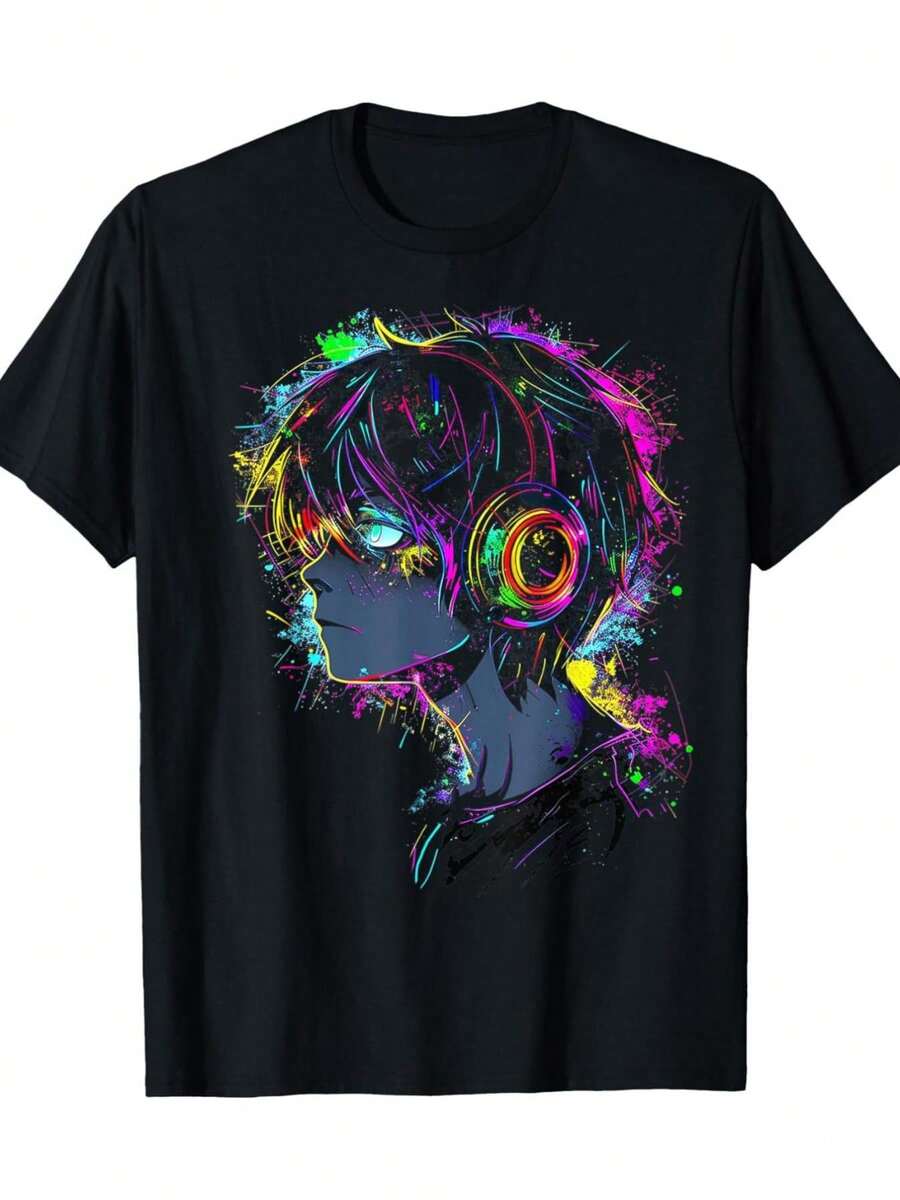 Men Outdoor Tees & Tanks - Black - View 1