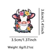 可爱卡通猫牛珐琅徽章动物虎鲸搞笑浣熊语录胸针金属翻领别针徽章背包服装配饰珠宝朋友礼物 - 黑色 - 查看 21