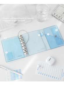 1 Piece Of A7 Transparent Loose Leaf Notebook Fresh And Simple Detachable Ring Buckle Multifunctional Notebook 4 Types Of Inner Pages Suitable For Most Needs Suitable For Daily Use By Men And Women - Multicolor - View 9