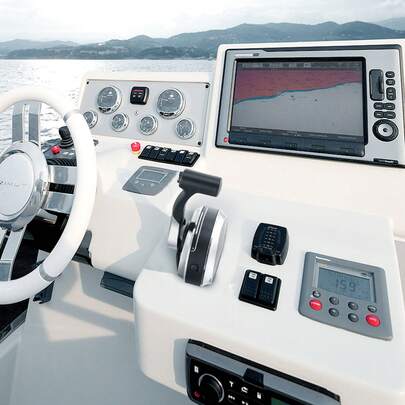 Boat Throttle Control, 8M0059686 Top-Mounted Outboard Remote Control Box For Mercury PT 2-Stroke, Marine Throttle Control Gear Box With Power Trim Switch