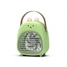 New Cartoon Spray Air Cooler Household Bedroom DesktopUSBPortable Mini Cooling Spray Fan - verde - Visão 6