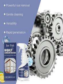 JUE FISH 钢制除锈剂，不锈钢除锈剂，清洁水槽、厨房用具，快速去除锈迹并有效隔绝空气和水分，防止再次生锈，是馈赠亲朋好友的绝佳礼物。 - 液體 - 查看 5