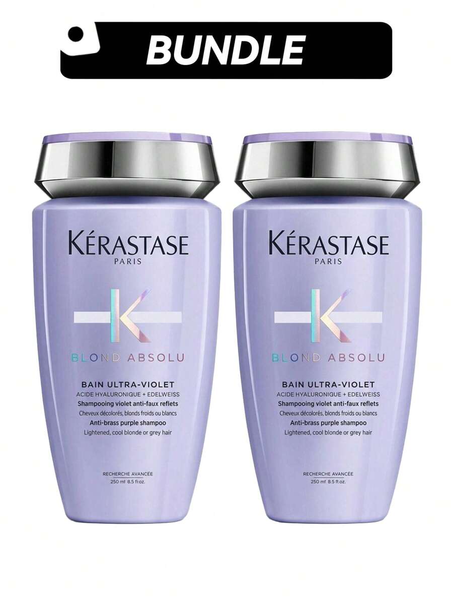 Kérastase [2 Pack] Blond Absolu Bain Ultra Shampoo8.5oz/250ml*2 - Phù hợp với mọi loại da - Xem 1
