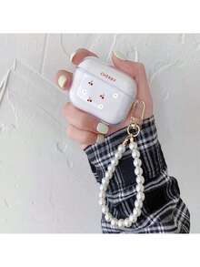 樱桃图案保护套，兼容苹果蓝牙耳机，防刮防摔，适用于苹果蓝牙耳机。 - 無色 - 查看 10