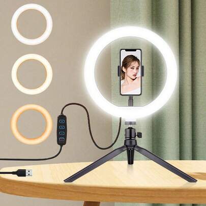 1.1m Adjustable Tripod LED Square Softbox Light, 3-Color Lighting, Suitable For Photography Studio Lighting, Video Lighting, Photography LED Panel Light