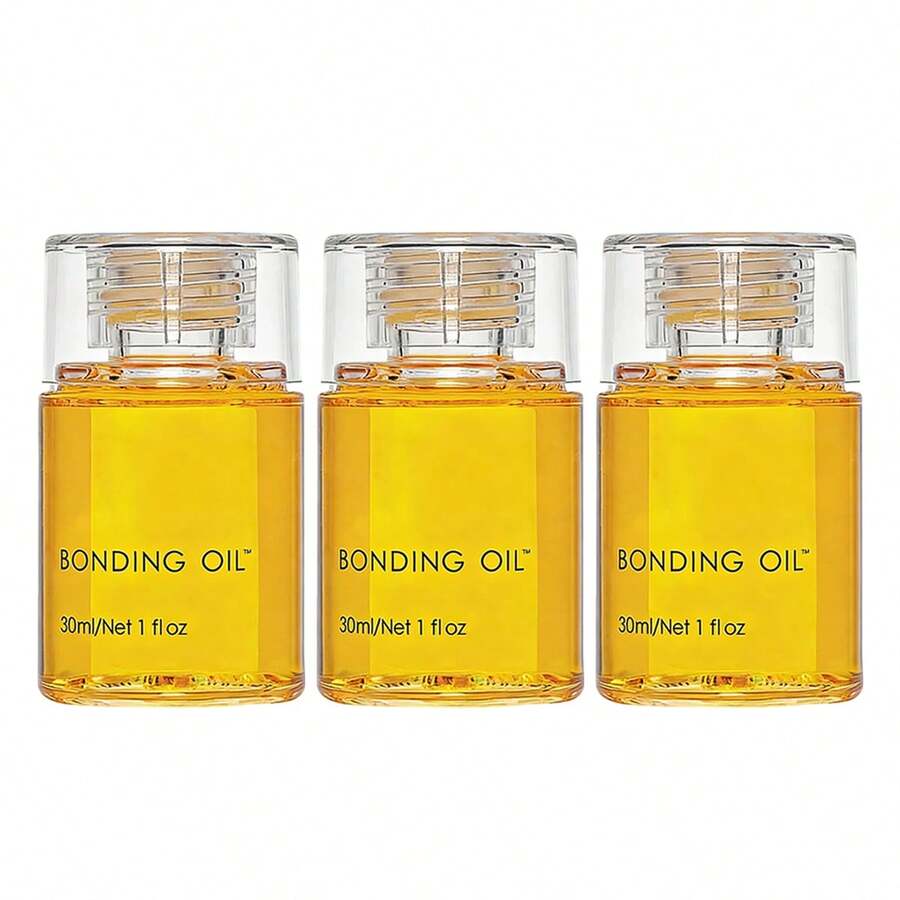 5PCS/3PCS/2PCS  Aceite esencial para el cuidado del cabello con hidratación profunda, acondicionador, cuidado para cabello dañado por tintes y permanentes, para cabello encrespado y cabelludo dañado, ligero y de fácil absorción, cabello rico y fuerte, apto para hombres y mujeres, adecuado para todo tipo de cabello - 3 piezas - Ver 1