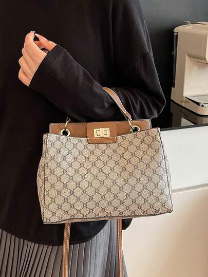 New Autumn/Winter Letter Print Women Handbag, Shoulder Bag, Crossbody Bag With Elegant Vibe
