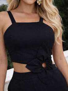 Women Jumpsuits - Black - View 2