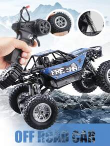 1 buah Mobil Mainan Listrik Off-Road dengan Peredam Kejut dan Kontrol Jarak Jauh dari Paduan Logam, Mobil Pendaki Segala Medan untuk Anak-Anak, Hadiah untuk Anak Laki-Laki dan Perempuan - MultiWarna - View 6