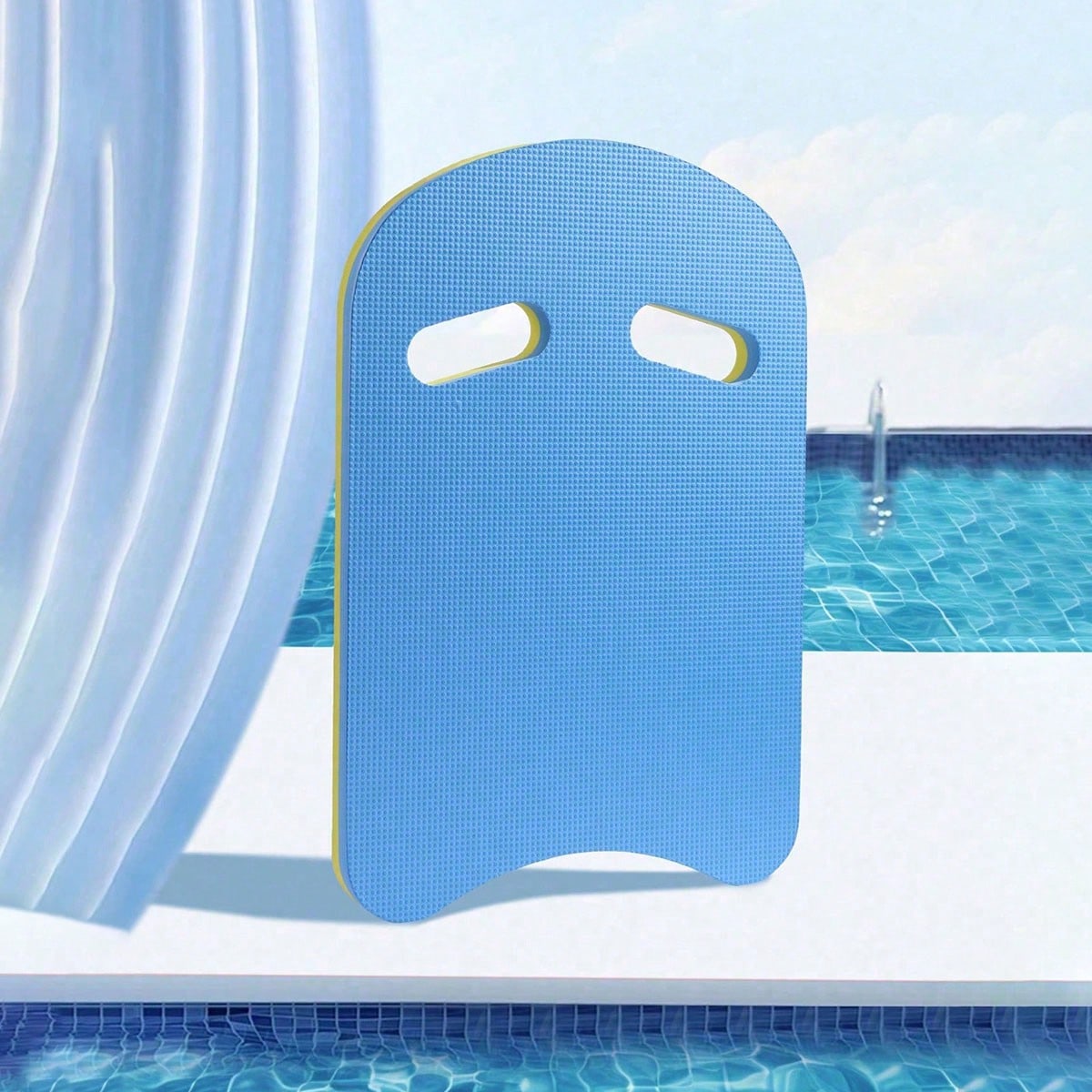 Tabla de patada para entrenamiento de natación, tabla de patada en forma de U universal de espuma EVA con agarraderas, ayuda de aprendizaje de nataci