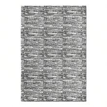 Jacquard Living Room Rug 2.00 X 1.40m Non-Slip Mixed Pattern Handmade Rustic Washable - Black - View 5