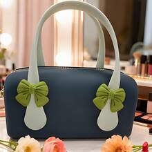 Silicone Cosmetic Bag, Handbag, Waterproof Toiletry Bag, Shockproof Silicone Bag, Beach Bag, Small Handbag, With Handle, Tote Bag, Large Capacity, Portable Bag - Multicolor - View 9