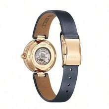 CITIZEN Diamond-Set Mechanical Skeleton Watch Women's Green PR1023-10H - Green - View 3