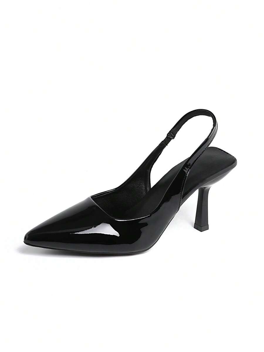 2026 New Lacquered Leather Dance Party Fashion Pumps For Teenage Girls - Black - View 1