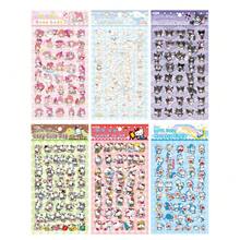 SANRIO 4Sheets Cute Pet Cartoon      Account Material Waterproof Stickers For Bicycle Hand Account Pencil Case Decals - Pochacco - View 2