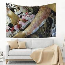 Botticelli Primavera Closeup Vintage Painting Tapestry Decor For Bedroom Decoration Home Tapestry - 1PC - 查看 1