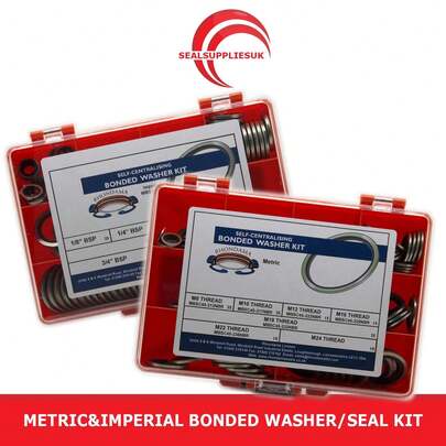 Metric&Imperial Bonded Washer/Seal Kit Self Centering - [SET OF 2] Various Sizes