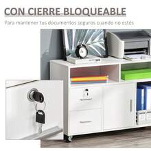 HOMCOM Filing Cabinets - White - View 6