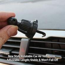 yucen Bling Bling Horizontal Car Phone Holder, Suction Cup Dashboard Mount Multi-Function Navigation Bracket - Landscape Phone Stand - View 8