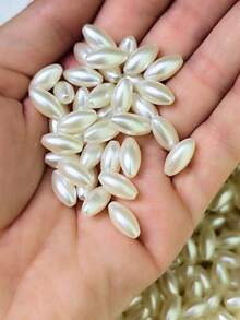 Bead Spacers 100/200 Pcs Shell, Star, Teardrop, Flower And Other Shapes Pearly Jewelry Crafts - 米粒 - 約 12 毫米 - 查看 2