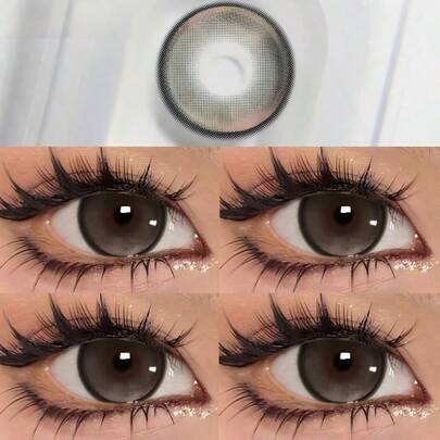 1 Pair - Enlarging Natural Color Contact Lenses, Large Diameter, Suitable For Dates, Daily Wear, Parties, Halloween Costumes, Cosplay