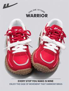 女式 Warrior 健身鞋，春夏舒适百搭，休闲时尚，四季皆宜，耐磨耐穿，适合全天穿着的训练鞋和跑步鞋。 - 紅/白 - 查看 2