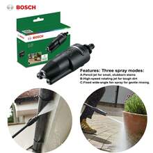 Bosch Adjustable Pressure Washer Nozzle, Rotating Pressure Washer Nozzle Head, Suitable For Turbo Nozzle Replacement Parts - Black - View 11
