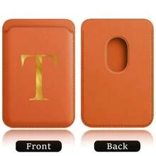 Ví đựng thẻ từ MagSafe, ví từ tính mạnh hơn với nam châm tích hợp, ốp lưng điện thoại từ tính và khe đựng thẻ phù hợp với Apple 12/13/14/15/16 Pro Max và các ốp lưng điện thoại MagSafe, họa tiết chữ cái A-Z. - trái cam - Xem 33