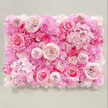 Blumenwandpaneele aus Viskose-Rosen, perfekt für Hochzeitsfeiern, Feiertagspartyhintergründe und Heimdekoration - mehrfarbig - Übersicht 10