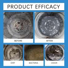 jakehoe Washing Machine Cleaner, Helps Power Away Odor Causing Bacteria & Grime Deep Inside Pump, Valve & Hoses, 6 Pack For Front Load, Top Loader & He Washers, 6 Month Supply - Powdery - View 9