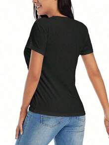 Women T-Shirts - Black - View 7
