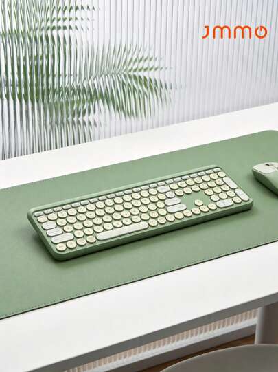 JMMO Wireless Keyboard, Cordless Computer Keyboard With Numeric Keypad, Quiet Click, Round Keys