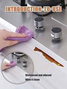 1 Roll (1.5 Meters), Sealing Tape, Grout Sealing Strip, Self-Adhesive Waterproof & Antibacterial Kitchen & Bathroom Sealing Tape, Self-Adhesive For Shower Enclosures, Sealing Strip, Kitchen Sink Splash Guard, Home Renovation Sealing Tool, Suitable For Toilet Gaskets, Around Toilet Bases, Kitchens, Bathrooms, Sinks, Shower Enclosures, Bathtub Edge Protection, PVC Sealing Strip - White - View 4