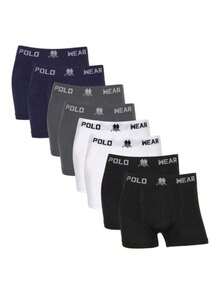 Set Of 8 Men's Boxer Briefs, Original Polo Wear, Adult Men's Premium Quality - 品種一 - 查看 1